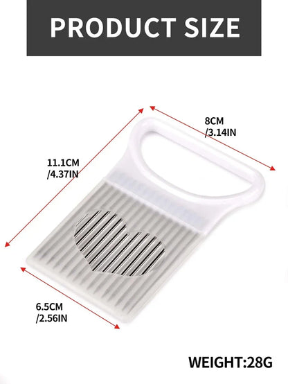 Onion Slicer Holder Stainless Steel Vegetable Cutting Guide