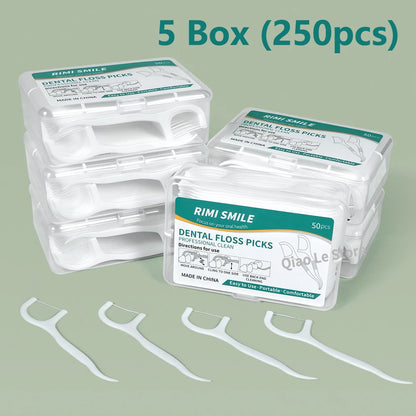 Dental Floss Sticks – Portable Disposable Oral Care Floss
