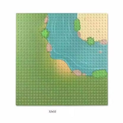 32x32x16x16 Dots Children DIY City Construction Base Plates  Plastic Splice Assembly Building Block Baseplate Entertainment Toys