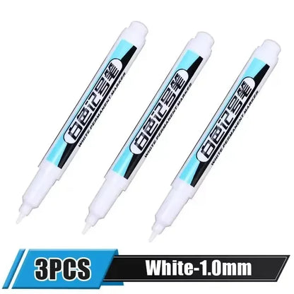 White Paint Marker Pen for Wood, Glass, Metal & Plastic