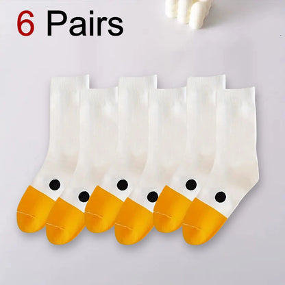 Cute Women's Cartoon Socks – Funny Goose Casual Socks