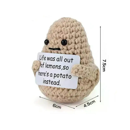 Crochet Plush Doll Potato Hug Pocket Mini Handmade Gift