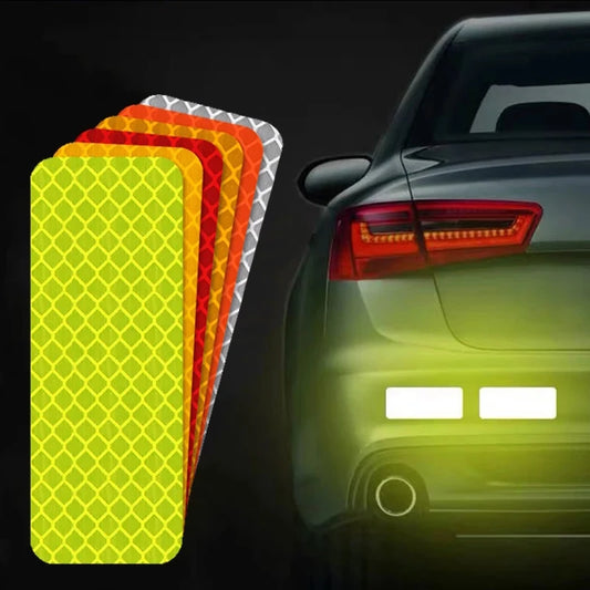 Car Reflective Safety Stickers 10-Piece Bumper Warning Tape
