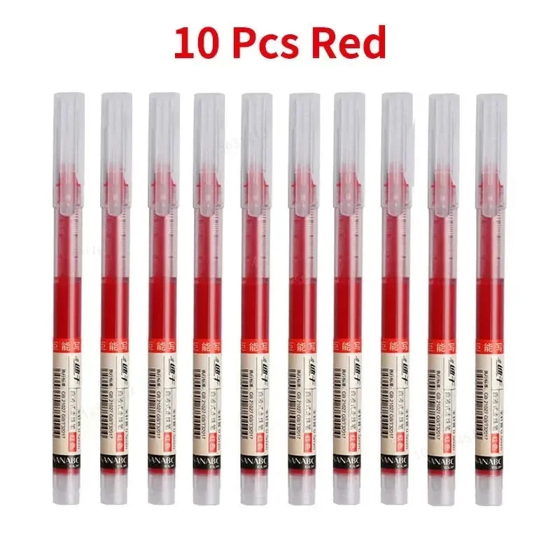10 Pack Color Gel Pens 0.5mm Quick Dry for Writing and Note Taking