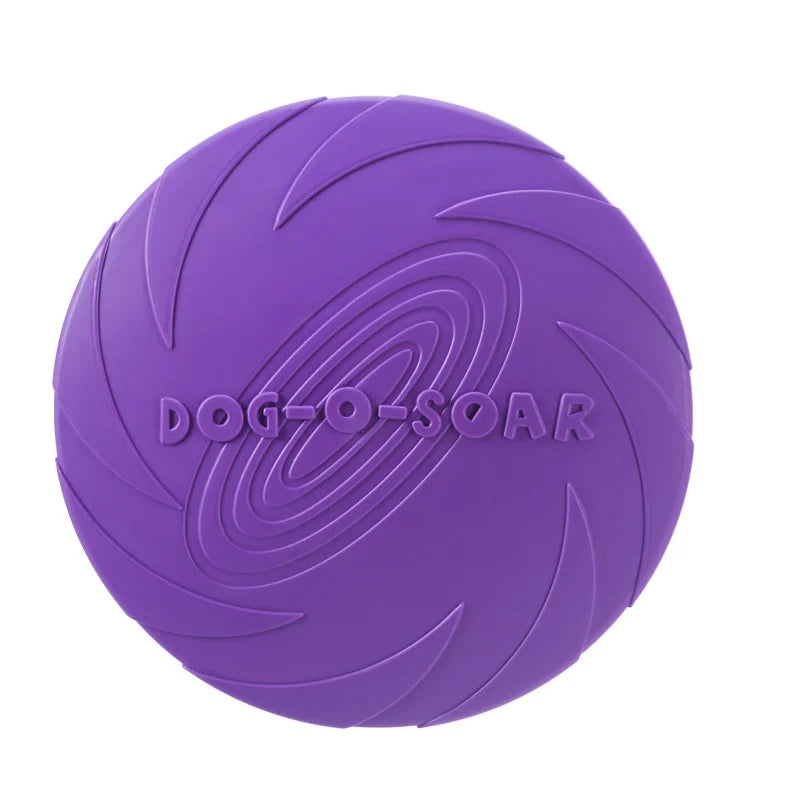 Dog Flying Disc – Rubber Interactive Throwing Toy for Dogs and Cats