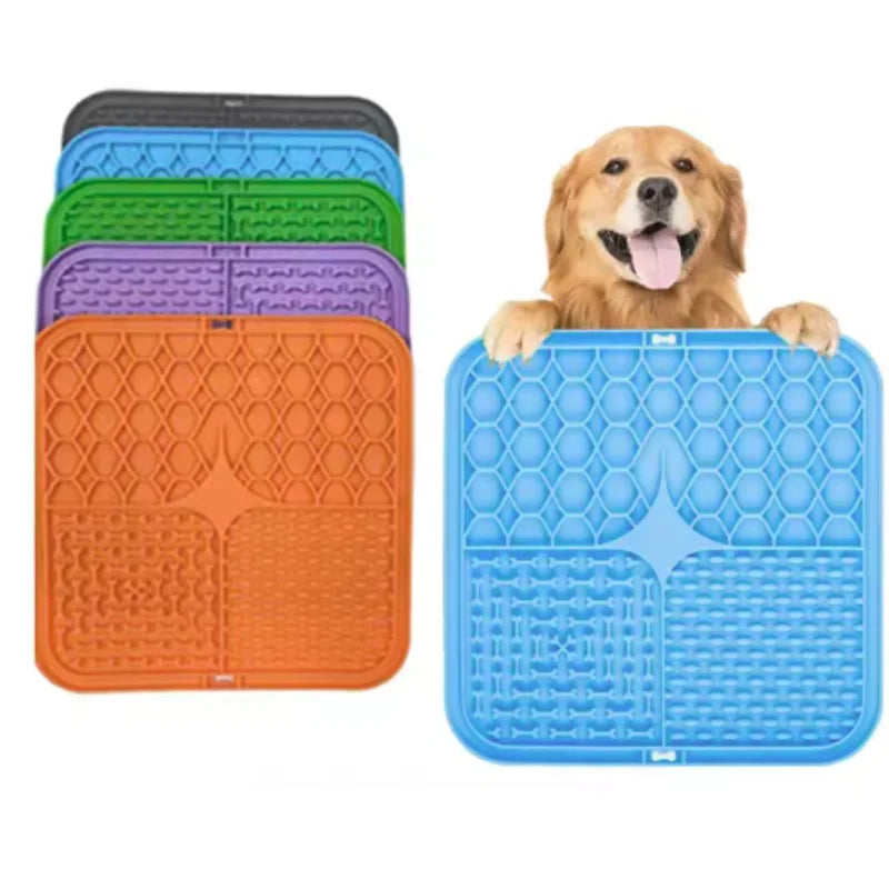 Dog Lick Mat for Slow Feeding, Training and Bath Time Distraction
