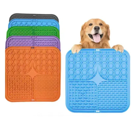 Dog Lick Mat for Slow Feeding, Training and Bath Time Distraction