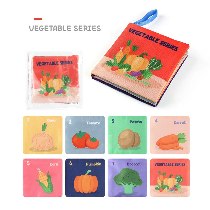 Baby Sensory Book – Soft Touch & Feel High Contrast Learning Toy
