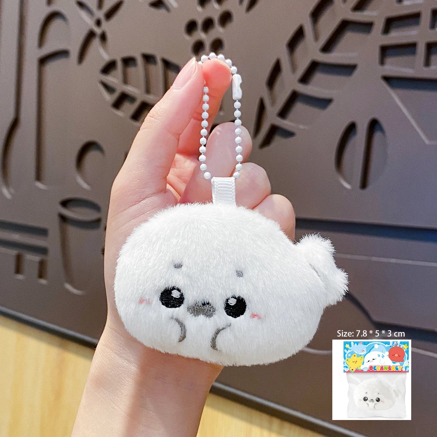 Seal Plush Keychain – Mini Animal Bag Charm and Plush Pendant