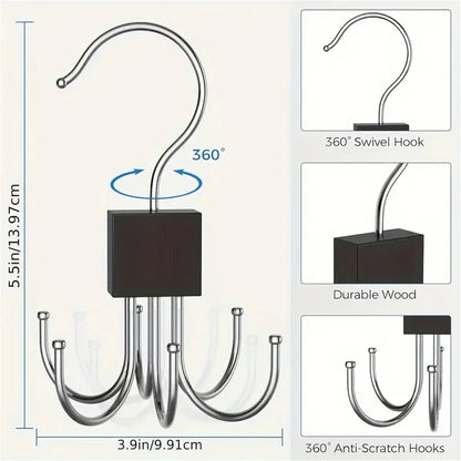 Rotating Storage Hanger – 360° Multi Hook Closet Organizer