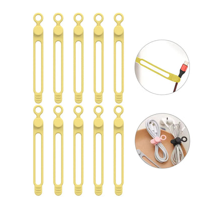 Silicone Cable Ties – Reusable Cord Organizer & Wire Straps