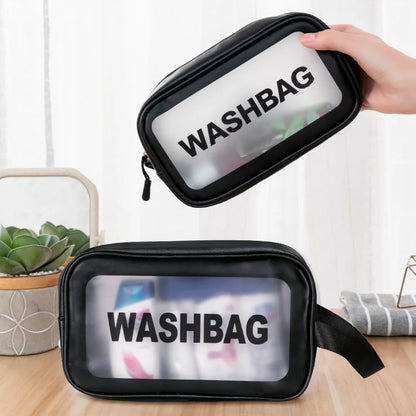 Waterproof Travel Makeup Bag with Transparent Large Capacity Design