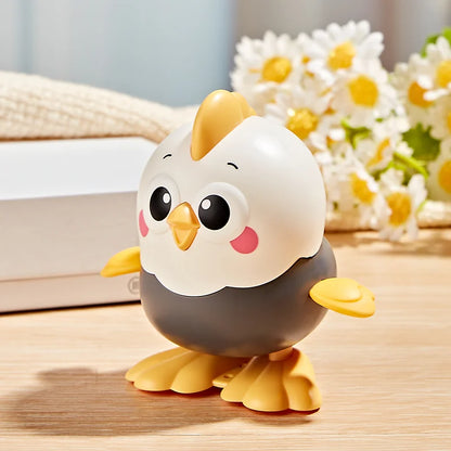 Colorful Wind Up Chick Toy with Crawling and Swinging Action