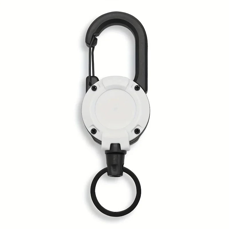 Retractable Keychain – Badge Reel with Carabiner Clip for Bags