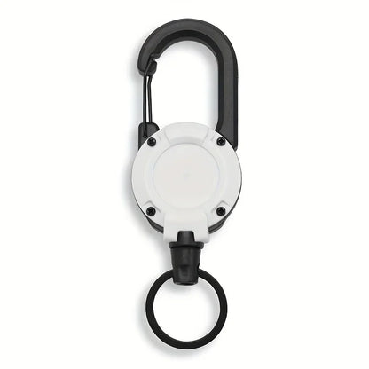 Retractable Keychain – Badge Reel with Carabiner Clip for Bags