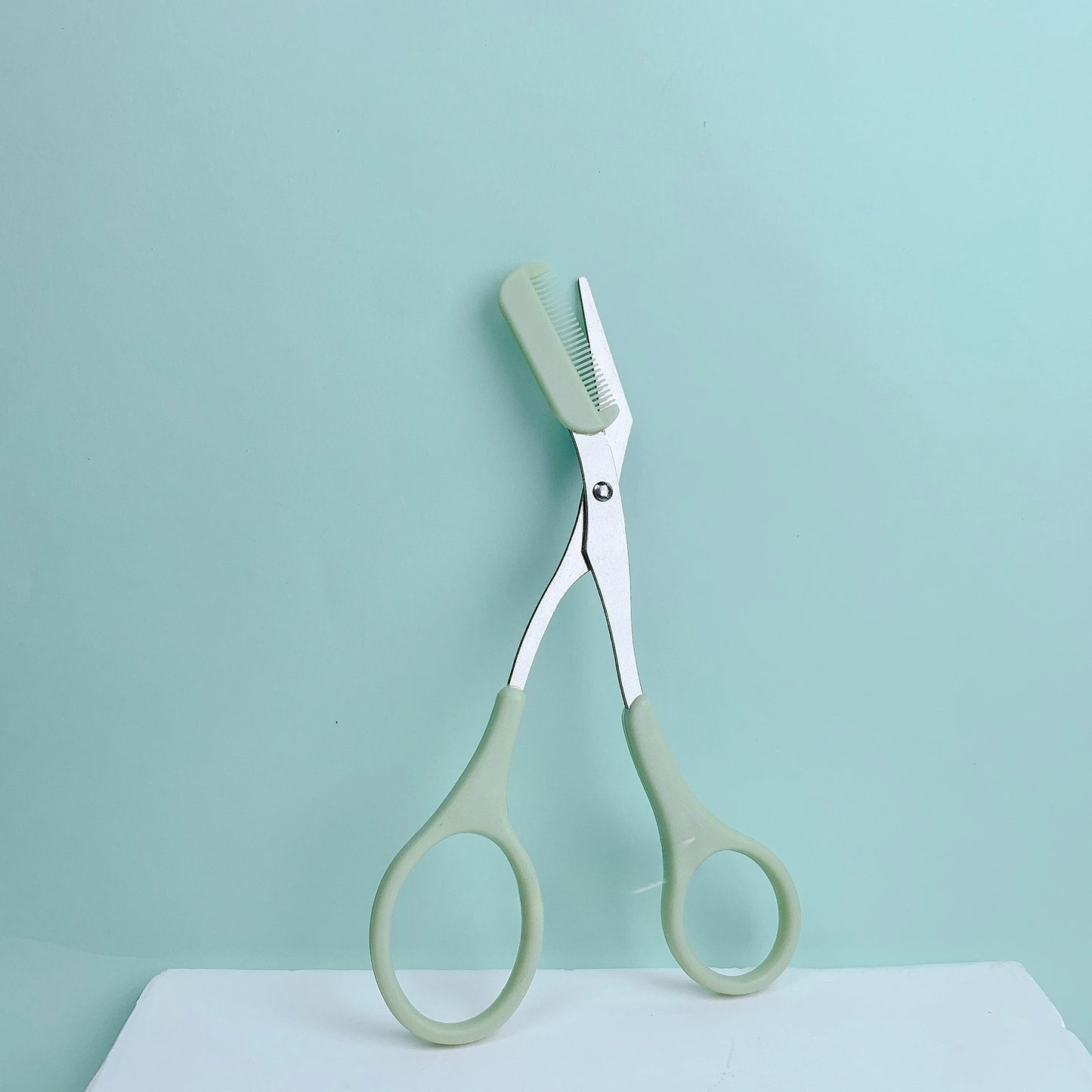 Eyebrow Trimming Scissors with Comb for Precision Grooming