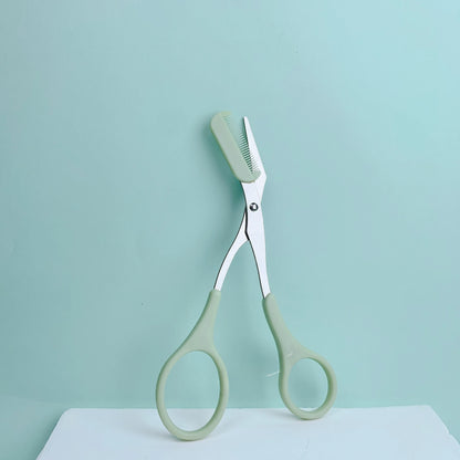 Eyebrow Trimming Scissors with Comb for Precision Grooming