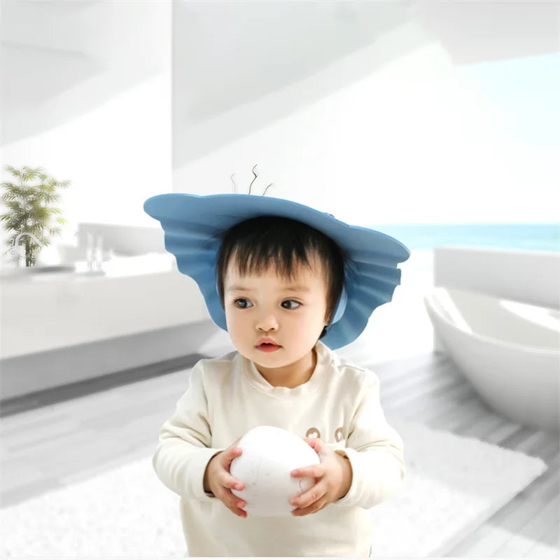Baby Shower Cap Adjustable Bath Visor for Kids Shampoo Rinse Protection