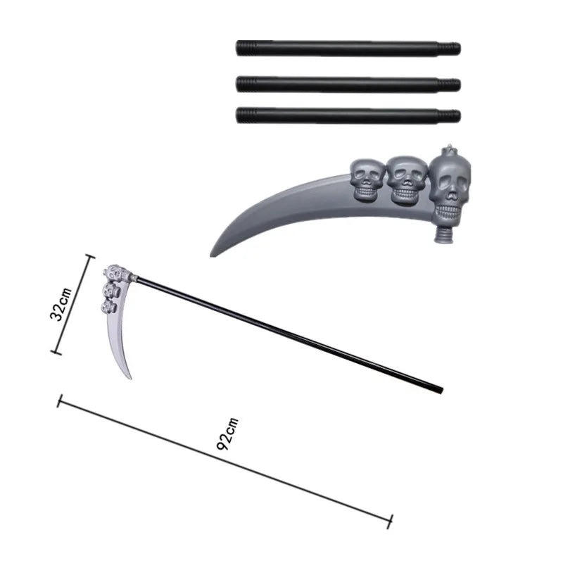 Kids Grim Reaper Costume – Halloween Robe, Mask & Gloves Set