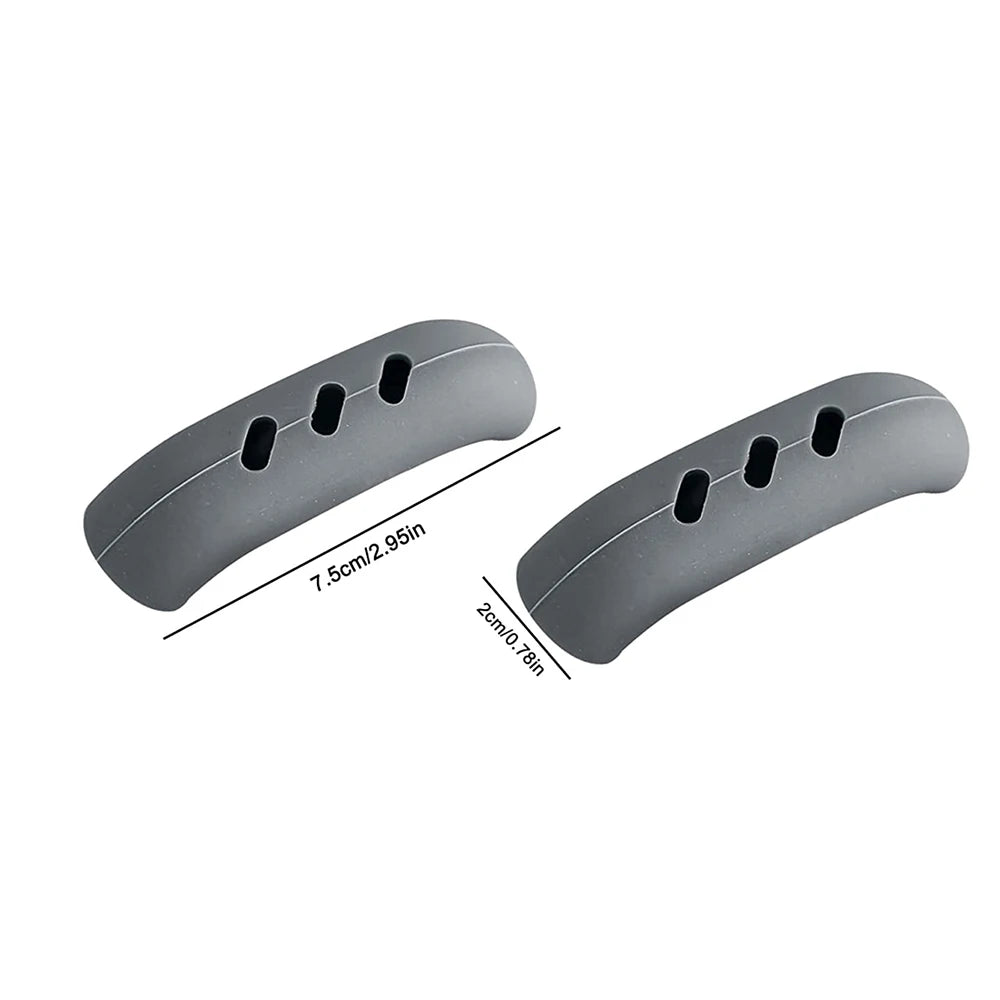 2 Pack Silicone Pan Handle Covers – Heat Resistant Grip Sleeves