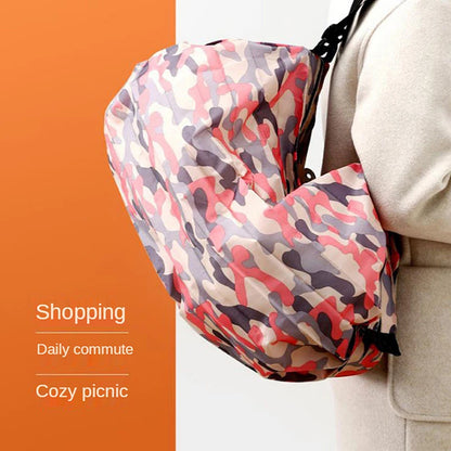 Foldable Shopping Bag Large Capacity Reusable Nylon Travel Tote