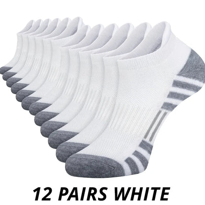 12 Pairs Men's Breathable Mesh Socks – Low Cut Sports & Casual Socks