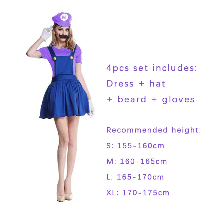 Adult Green Plumber Costume – Funny Jumpsuit for Halloween Cosplay