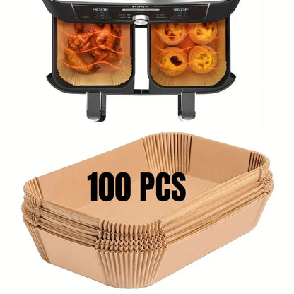 Air Fryer Paper Liners Disposable Non Stick Parchment Baking Sheets