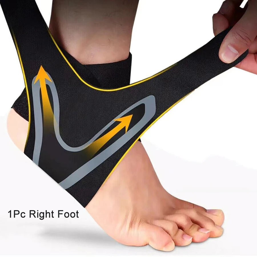 Ankle Brace Support – Adjustable Compression Sleeve for Sports & Running