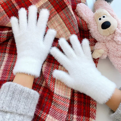 Women's Winter Gloves – Plush Warm Gloves for Cold Weather