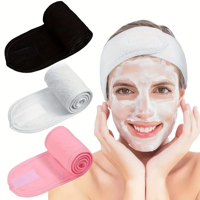 Adjustable Spa Headband for Makeup, Face Wash, Yoga & Shower