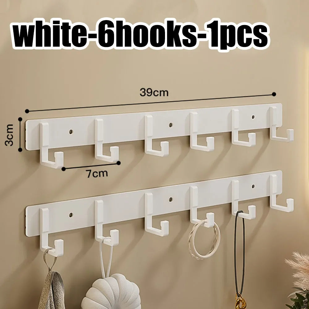 Adhesive Wall Hooks – No Drill Stainless Steel Towel & Robe Hanger