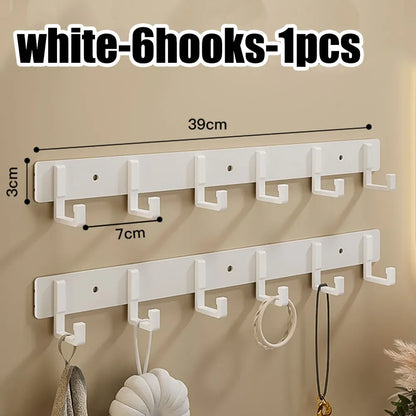 Adhesive Wall Hooks – No Drill Stainless Steel Towel & Robe Hanger