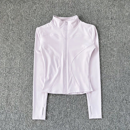 Women's Workout Jacket Long Sleeve Zip Up Gym Sportswear