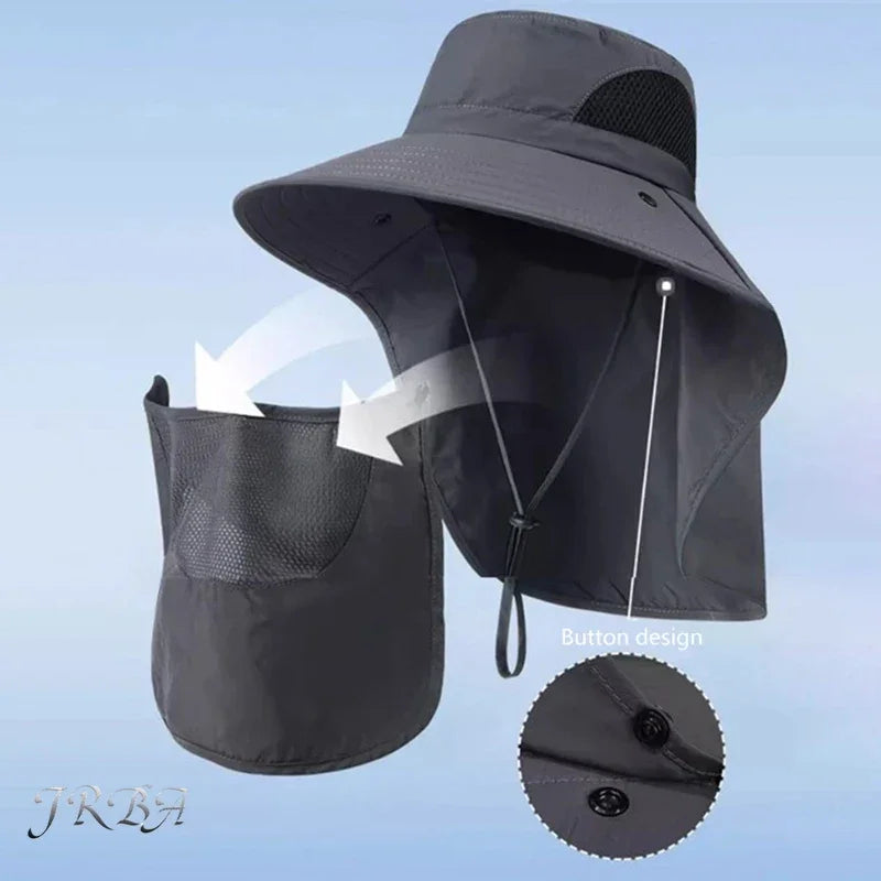 Sun Hat with Neck Flap for Fishing, Hiking & Outdoor Activities