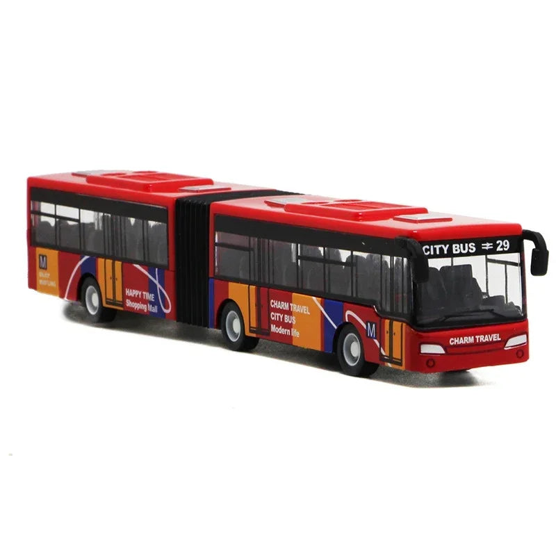Die Cast City Bus 1:64 Alloy Pull Back Model Toy