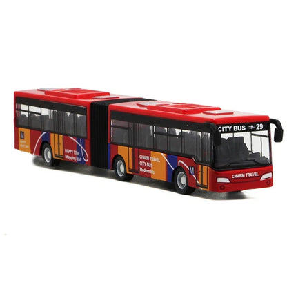 Die Cast City Bus 1:64 Alloy Pull Back Model Toy