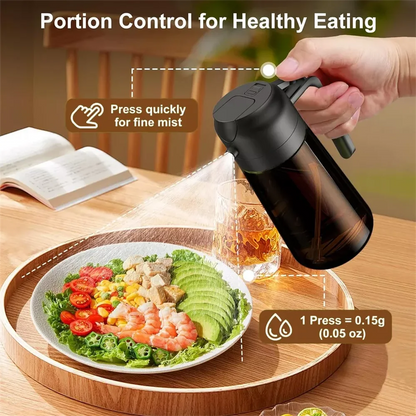 2-in-1 Olive Oil Sprayer and Dispenser Bottle for Cooking