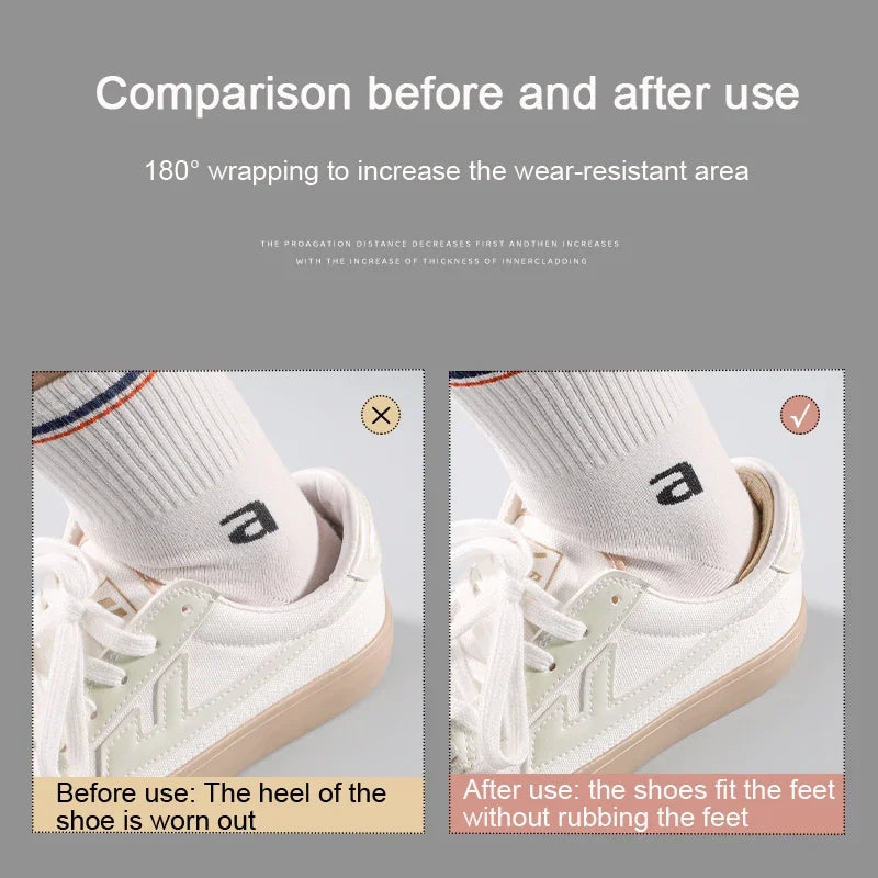 Heel Cushion Inserts for Shoes with Anti-Wear Heel Protection