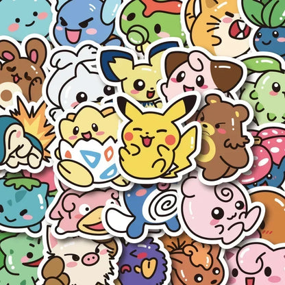 Anime Stickers 50PCS Kawaii Waterproof PVC Decals