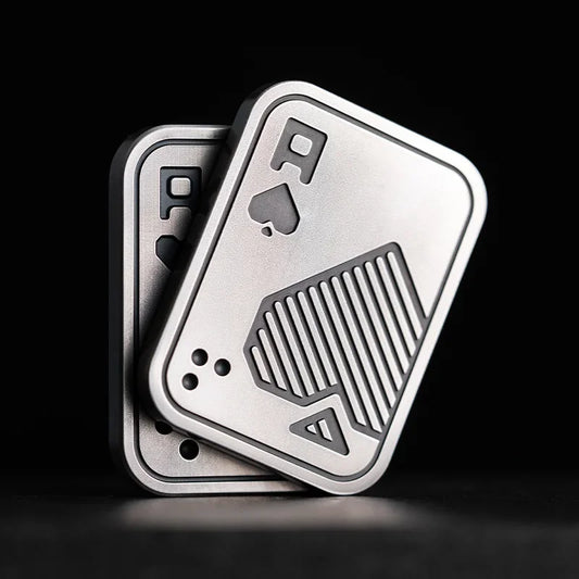 Metal Fidget Toy – Pocket Push Card EDC Desk Spinner