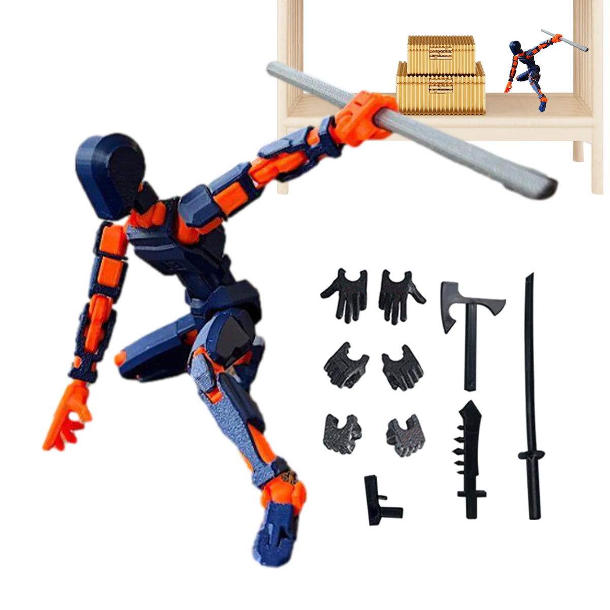 Robot Action Figure – Multi-Jointed Movable Model Toy