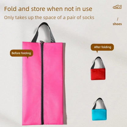 Travel Shoe Storage Bag – Waterproof Zipper Shoe Organizer Pouch