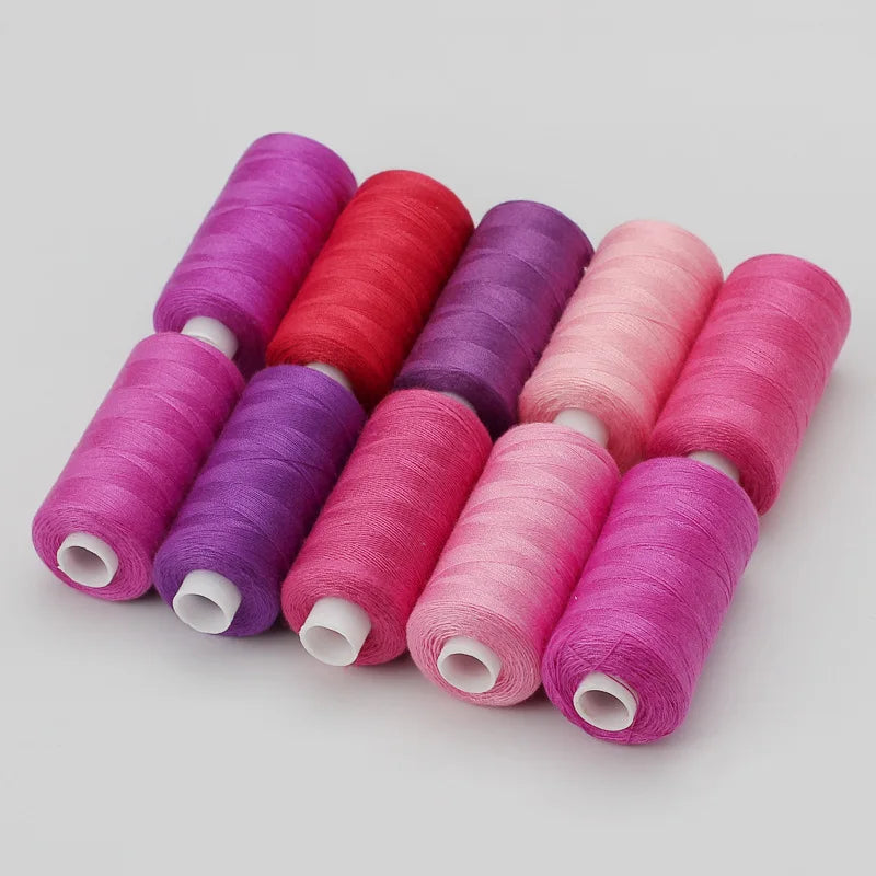 Sewing Thread Set – 10 Rolls Polyester Thread, 400 Yards Each