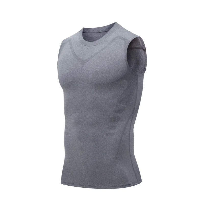 Men's Compression Tank Top Sleeveless Quick Dry Gym Workout Shirt