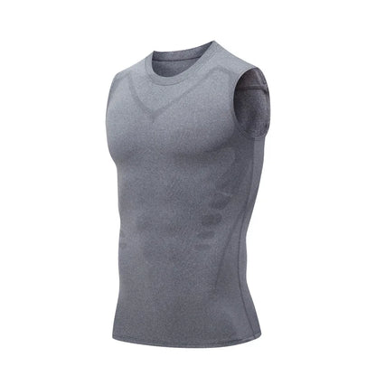Men's Compression Tank Top Sleeveless Quick Dry Gym Workout Shirt