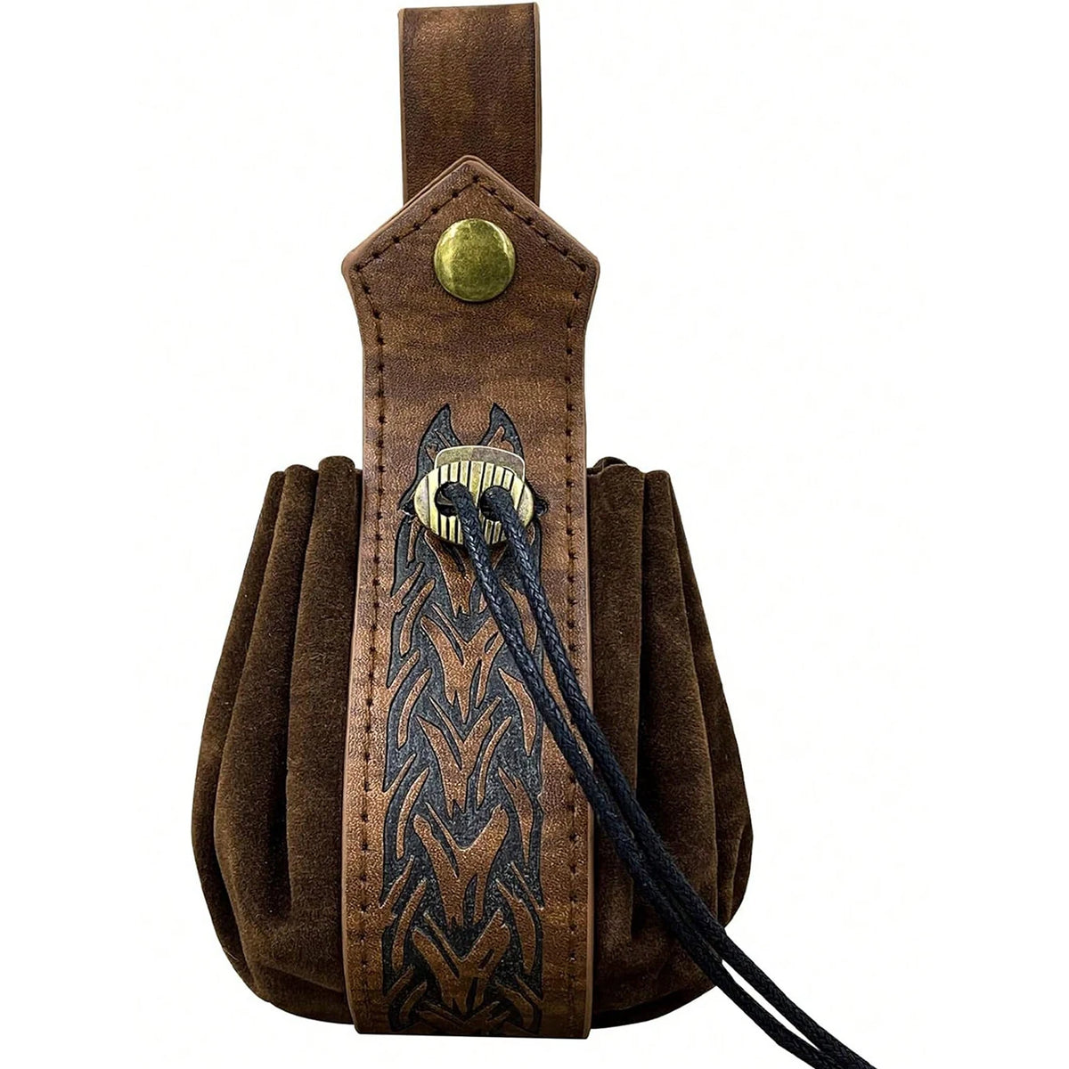 Medieval Viking Waist Bag Retro Drawstring Purse Pouch  Coin Pouch Portable Coin Purse for Renaissance Fairs LARP Cosplay Party
