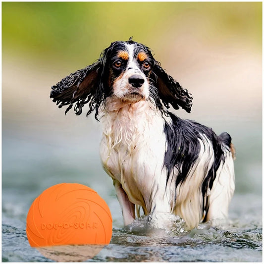 Dog Flying Disc – Rubber Interactive Throwing Toy for Dogs and Cats