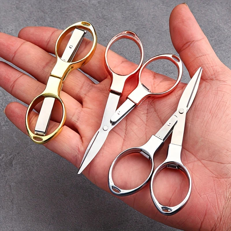 Folding Scissors – Portable Stainless Steel Travel Scissors