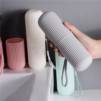 Toothbrush Travel Case with Protective Holder and Ventilation